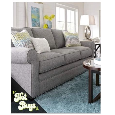 3 Seater Grey Classic Sofa Liberty Furniture