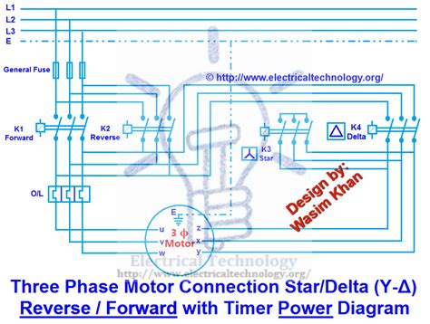 3 Phase Star Delta Motor Connection Diagram