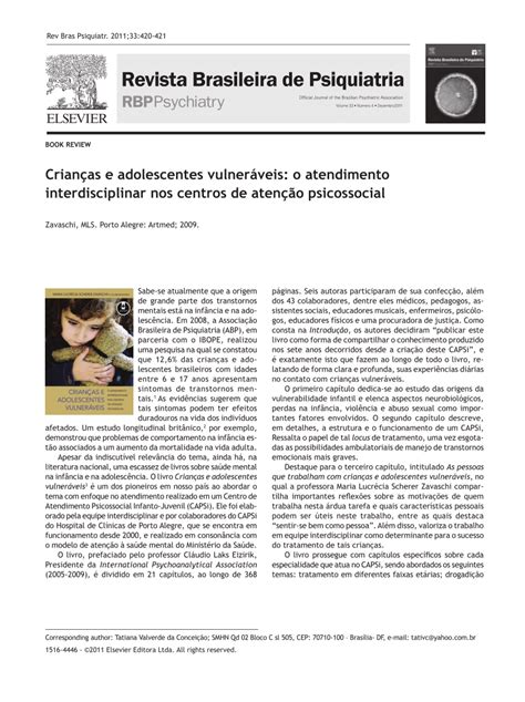 PDF Crianças e adolescentes vulneráveis o atendimento