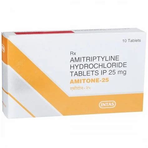 Amitone 25 Mg Tablet Amitriptyline Hydrochloride Tablet At Rs 24