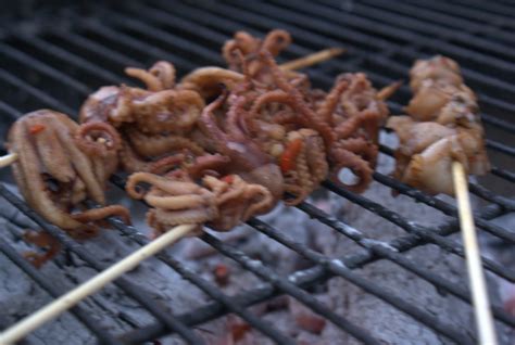 Soused Blueberries: Grilled Baby Octopus
