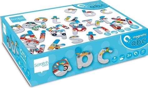 Scratch Magneten Abc Stad 60 Stuks