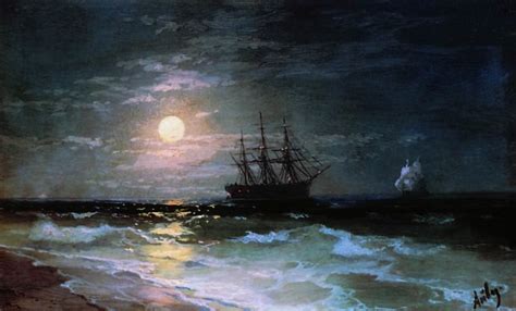 Moonlight 1870 — Ivan Konstantinovich Aivazovsky