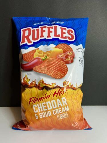 New Exclusive Ruffles Flamin Hot Cheddar Sour Cream Flavored Potato Chips Ebay