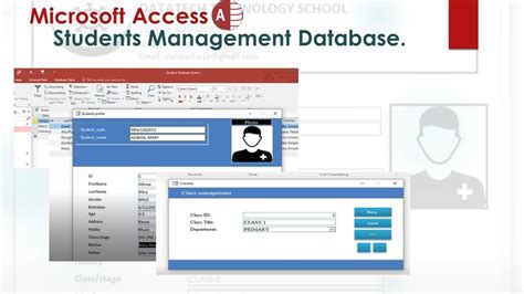 Creating Students Management Database In Microsoft Access Full