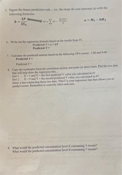 Solved 5 Figure The Linear Prediction Rule I E The Chegg