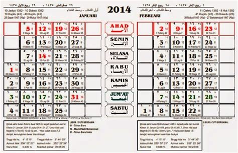 Coretan Untuk Joli Kalender Masehi Dan Hijriyah