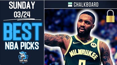 Nba Chalkboard Today 2 Best Prop Picks Sunday 3 24 2024 Best