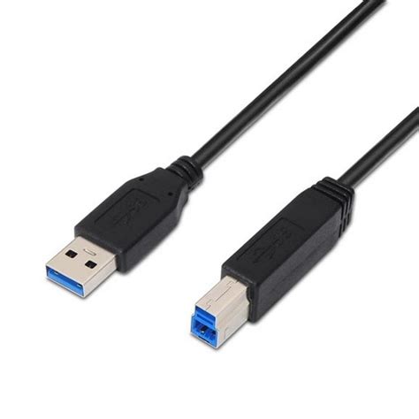 Nanocable Cable Impresora Usb Tipo A B Macho Macho M Negro