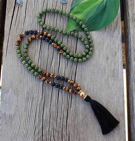 Sacred Abundance Jade Mala Beads Buddha Mala Necklace Off