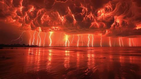 Red Lightning Stock Photos, Images and Backgrounds for Free Download