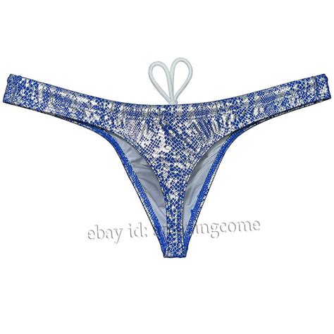 Man Swimsuit Swim Bikini Summer Bathing Beach Wear Surf Mens Dazzle Swimwear Soft Swim Thong