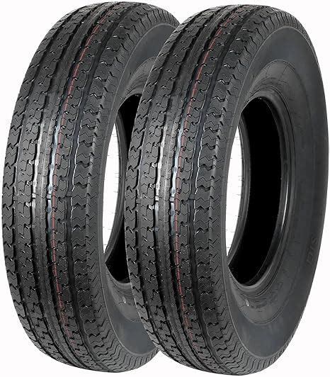 Set Of 2 Anlibatt Premium St23580r16 Trailer Tires St235