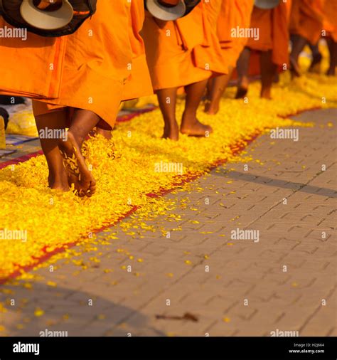 Monks in Thailand Stock Photo - Alamy
