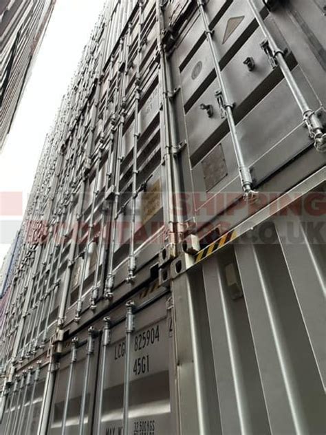 40ft High Cube One Trip Shipping Containers In Grey Ral 7035