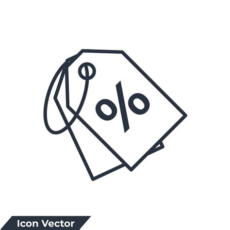 Discount Icon Logo Vector Illustration Shopping Tags Symbol Template