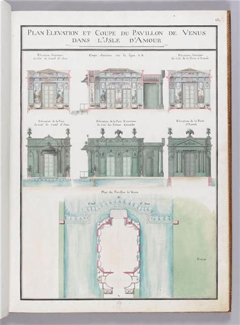 Chamb Album Du Comte Du Nord Plan L Vation Et Coupe Du Pavillon