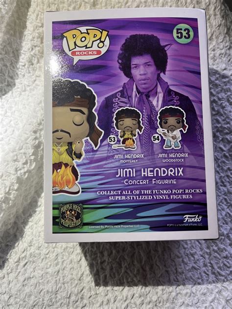 Funko Pop Rocks Jimi Hendrix Fye Purple Haze Propterties Funko