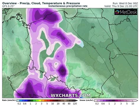 Pogoda na czwartek 9 grudnia Śnieżyca dotrze do Polski Fani Pogody