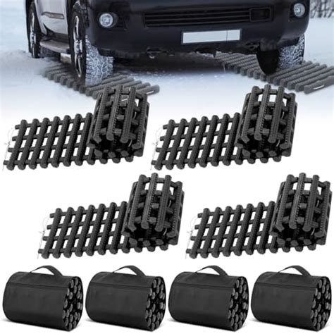 Amazon Vabean Pieces Tire Traction Mats Portable Recovery Tracks