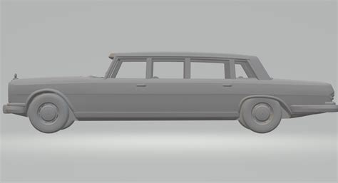 Stl File Mercedes Benz W Pullman Limousine D Print Design To