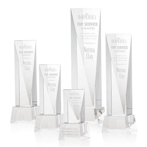 Awards And Plaques Montes On Base Clear Towers Crystal Trophy