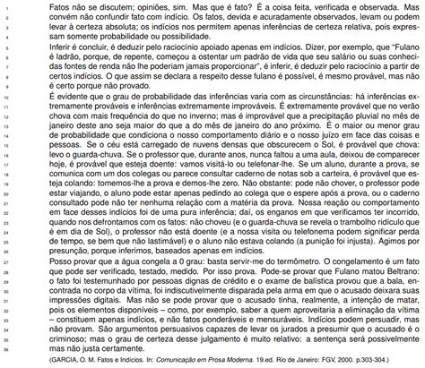 Uel Pr Sobre O Texto Considere As Afirmativas Abaixo Texto Exemplo