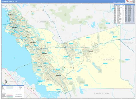 Alameda County Zip Code Map - San Juan County Utah Map