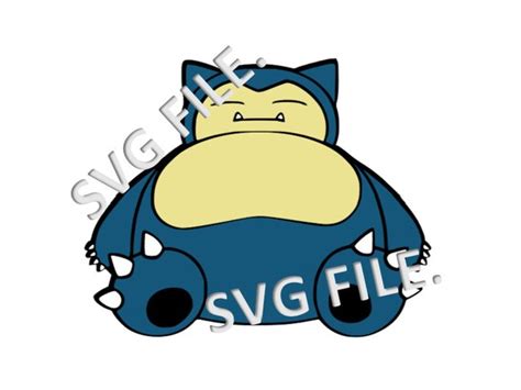 Snorlax Layered Svg File This Is Not A Physical Item Etsy Finland