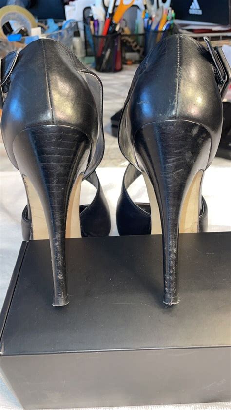 Guess By Marciano Black Strappy Stiletto Mary Jane Pl Gem