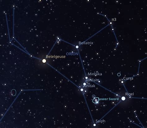 La Spada E La Cintura Di Orione La Costellazione Che Illumina L