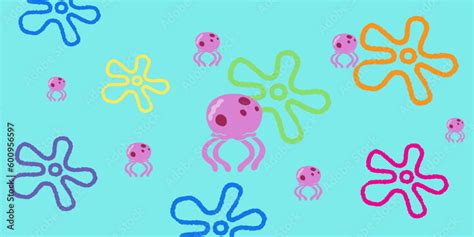 Stylish Design Vector Illustration Background Cartoon Concept Underwater City Of Bikini