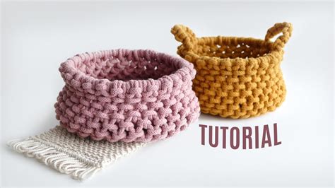 Woven Macrame Basket DIY YouTube