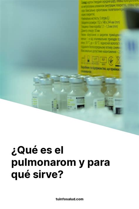 Qu Es El Pulmonarom Y Para Qu Sirve Tuinfosalud Convenience Store