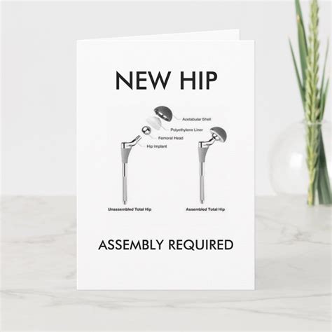 Fun Hip Surgery Assembly Required Card Zazzle