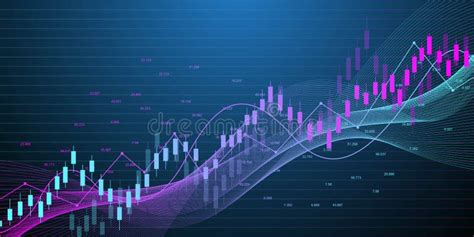 Stock Market Graph or Forex Trading Chart for Business and Financial ...