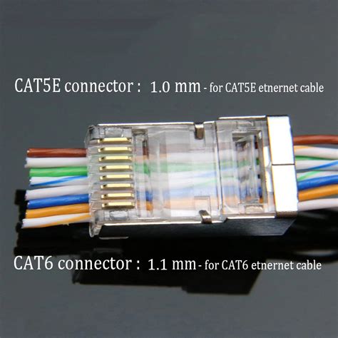 Xintylink Ez Cat Rj Connector Ethernet Cable Plug Cat E Cat Rg Rj