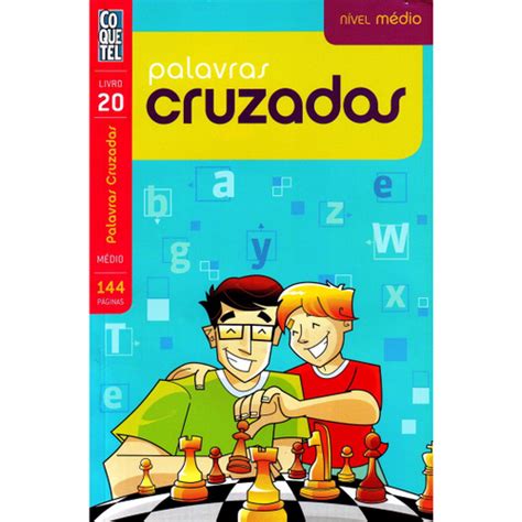 Livro Coquetel Palavras Cruzadas Nivel Medio Lv 20 em Promoção