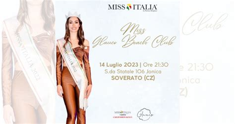 Miss Italia Calabria Al Via Le Nuove Selezioni Prossima Tappa A Soverato