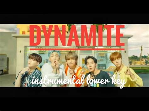 Bts Dynamite Lower Key Instrumental Youtube