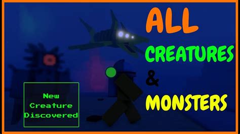 Underwater Company Roblox All Creatures And Monsters Youtube