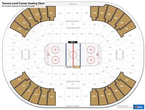 Honda Center Seating Chart Hockey Pe