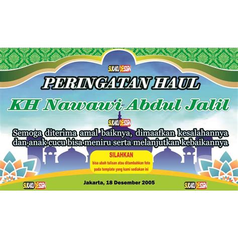 Jual Banner Spanduk Haul Peringatan Haul Indonesia Shopee Indonesia