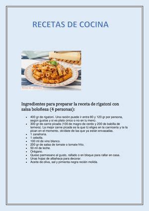 Descubrir Imagen Como Es Una Receta De Cocina Abzlocal Mx