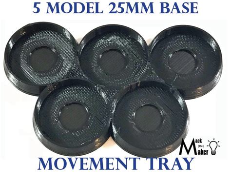 25mm Base Movement Tray 28mm Miniatures Warhammer 40k Etsy