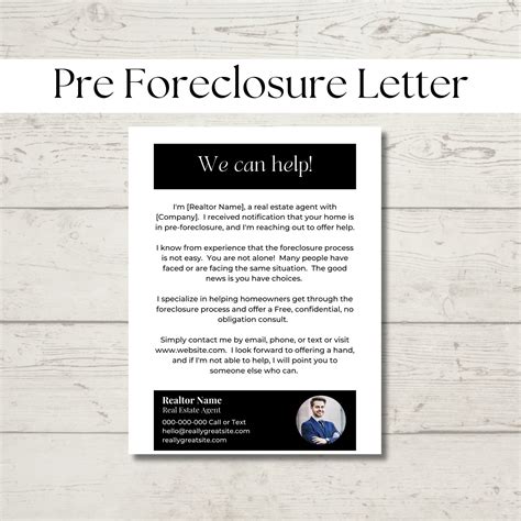 Pre Foreclosure Letter Real Estate Farming Realtor Letter To Seller