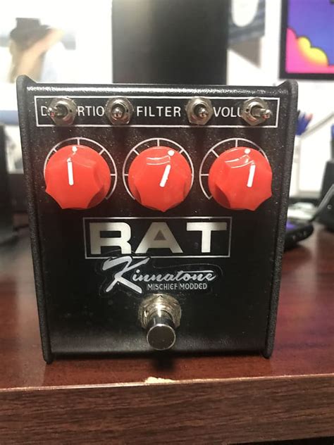 ProCo Rat 2020 Black Kinnatone Modded Reverb