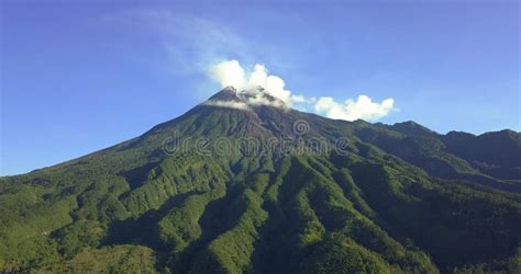 Merapi Volcano Mountain Central Java Yogyakarta Stock Footage Video