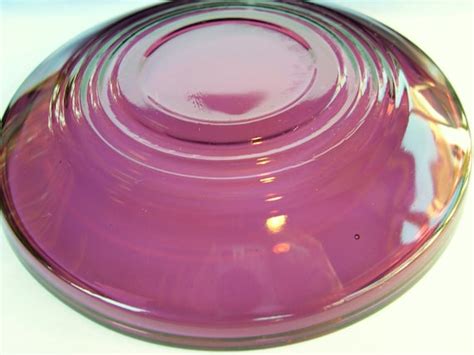 Vintage Purple Depression Glass Plates 1940 S Set Of Eight