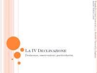 Grammatica Latina IV Declinazione Docsity